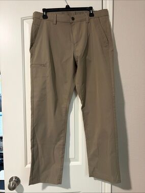 Copper & Oak Men's Slim Straight Khaki Chinos - Tan